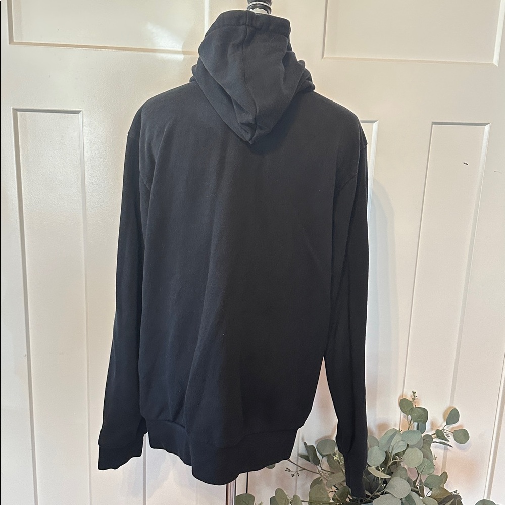 Cookies black original chenille appliqué zip front pockets M sweatshirt hoodie - Picture 10 of 16